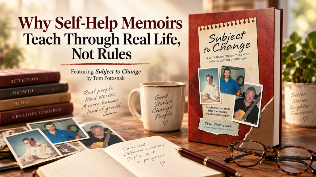 Why Self Help Memoirs teach through real life not rules